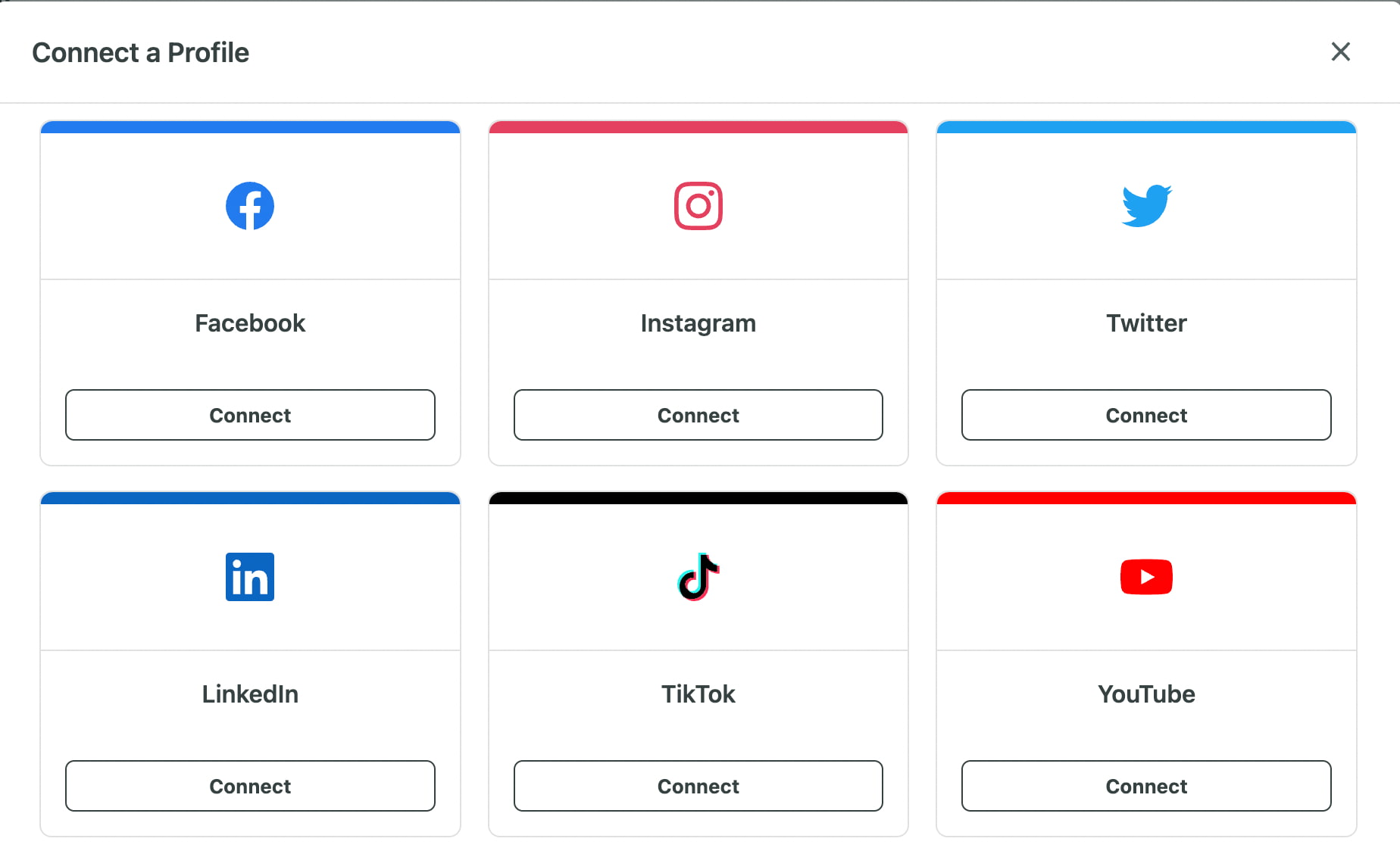Connecting social media profiles on Sprout Social