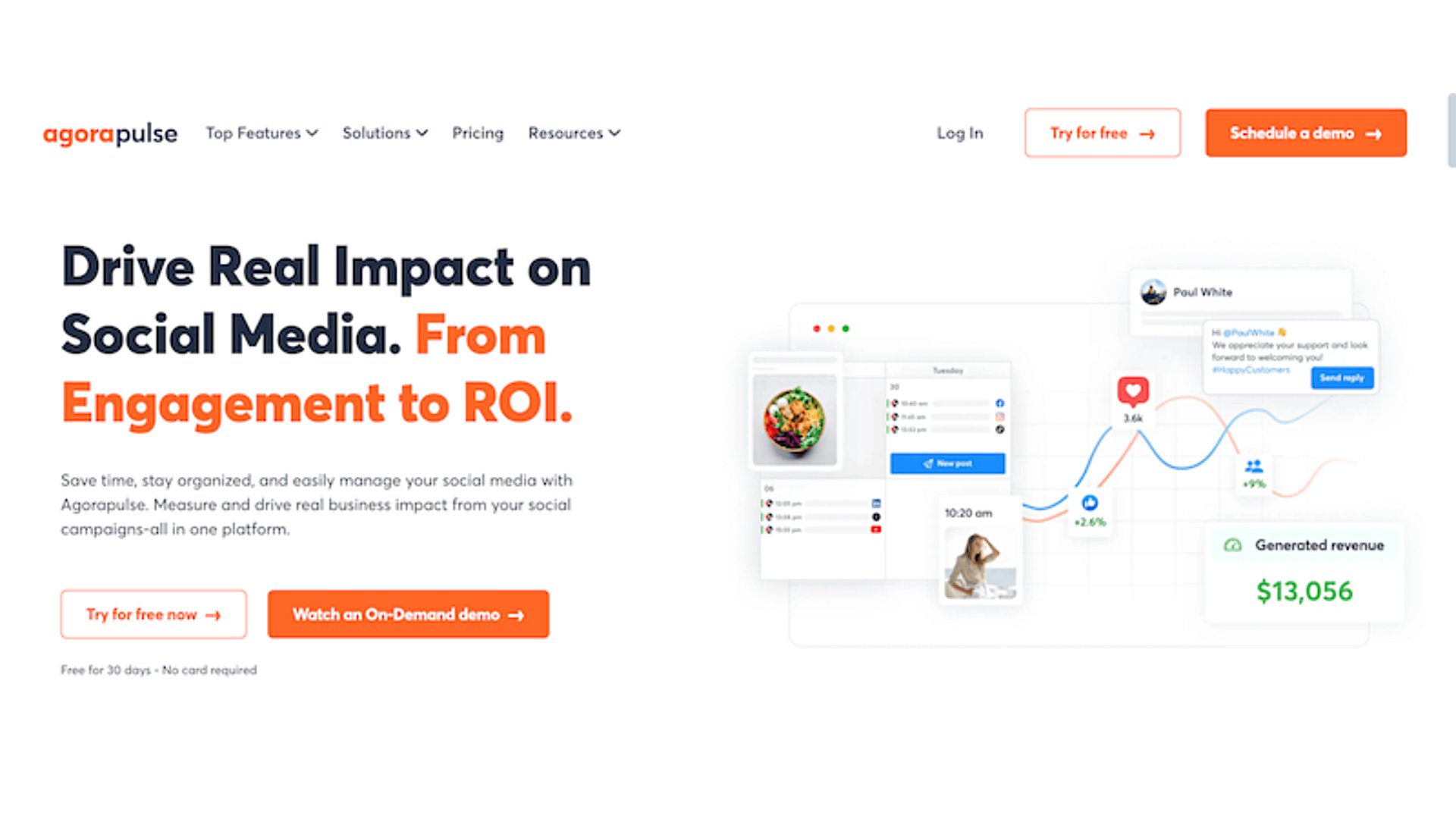 Agorapulse’s homepage
