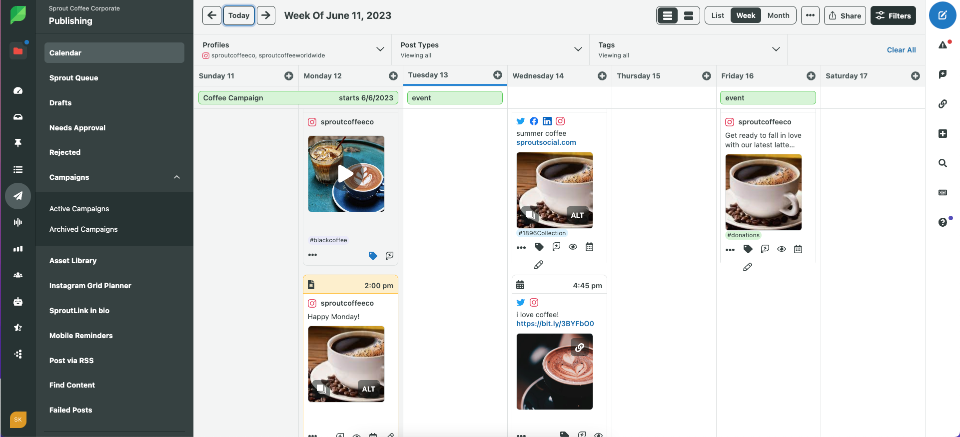 Herramientas para administrar varias cuentas de Instagram.​​ 