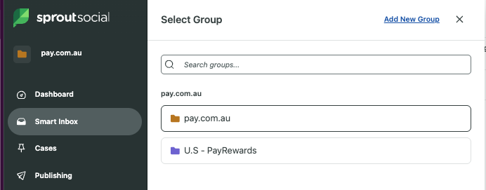 Sprout Social's Group feature
